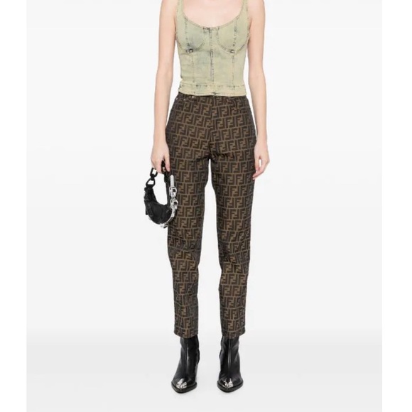 Fendi Zucca Pattern Trousers - Picture 1 of 9